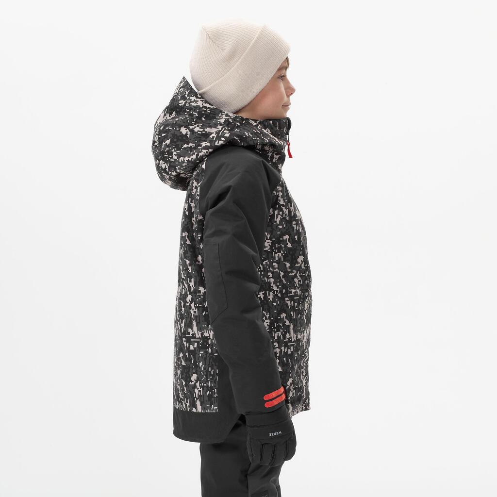Detská bunda 500 na snowboardovanie a lyžovanie ružová