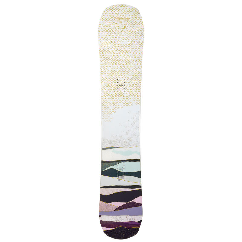 Placă de snowboard all mountain, SNB 100 bej mov, damă
