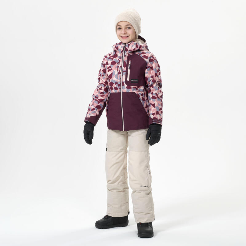 Snowboardjacke Kinder - SNB 500 Kid Grafik violett 