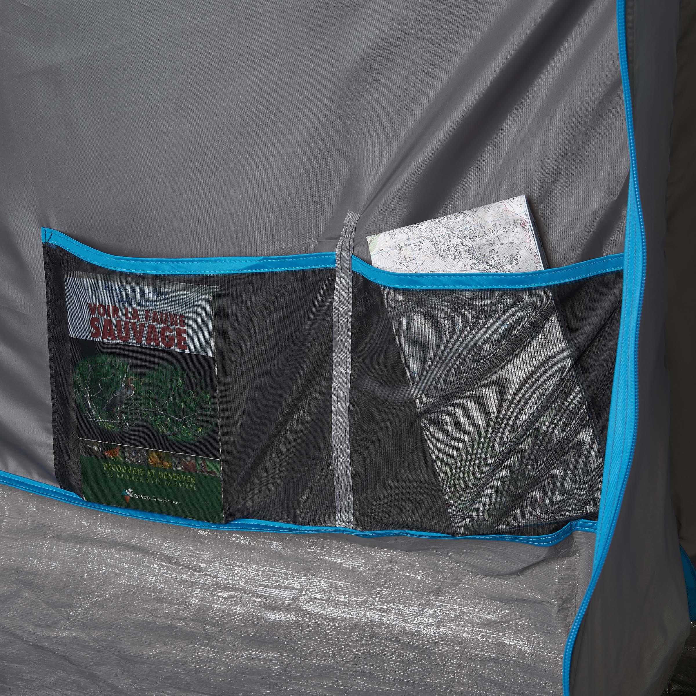 Air seconds family tent 6.3xl | 6 people grey - Decathlon