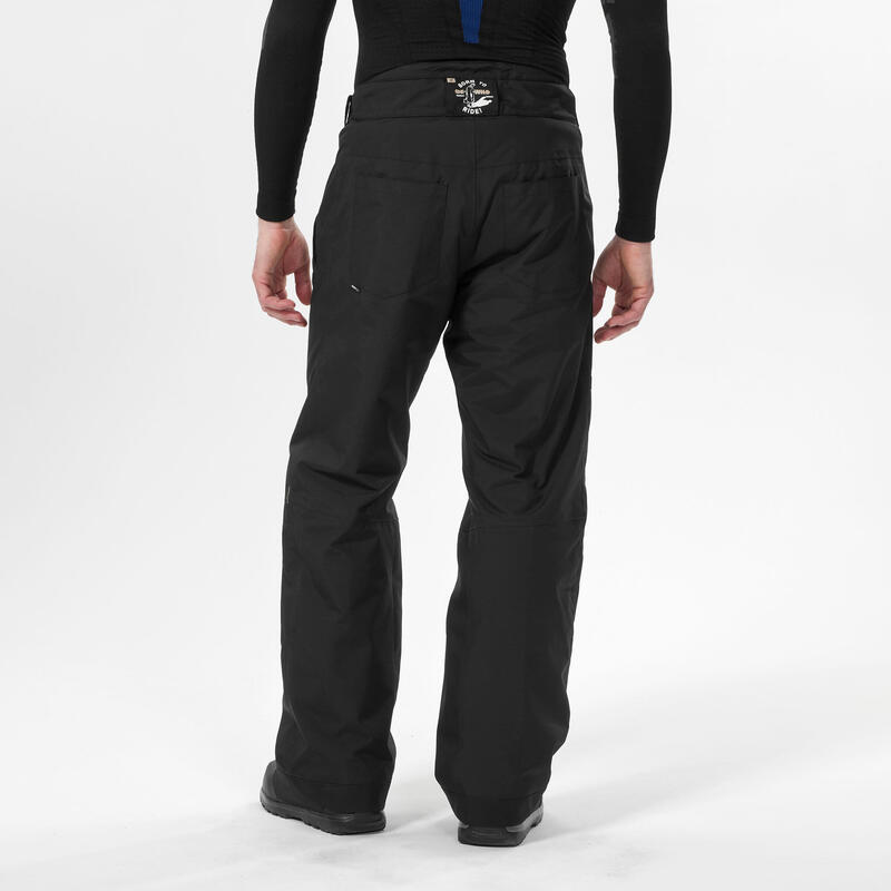 Pantalon de ski et snowboard résistant et imperméable homme, SNB 500 noir