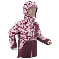 KIDS’ SNOWBOARD SNB 500 JACKET – purple camouflage