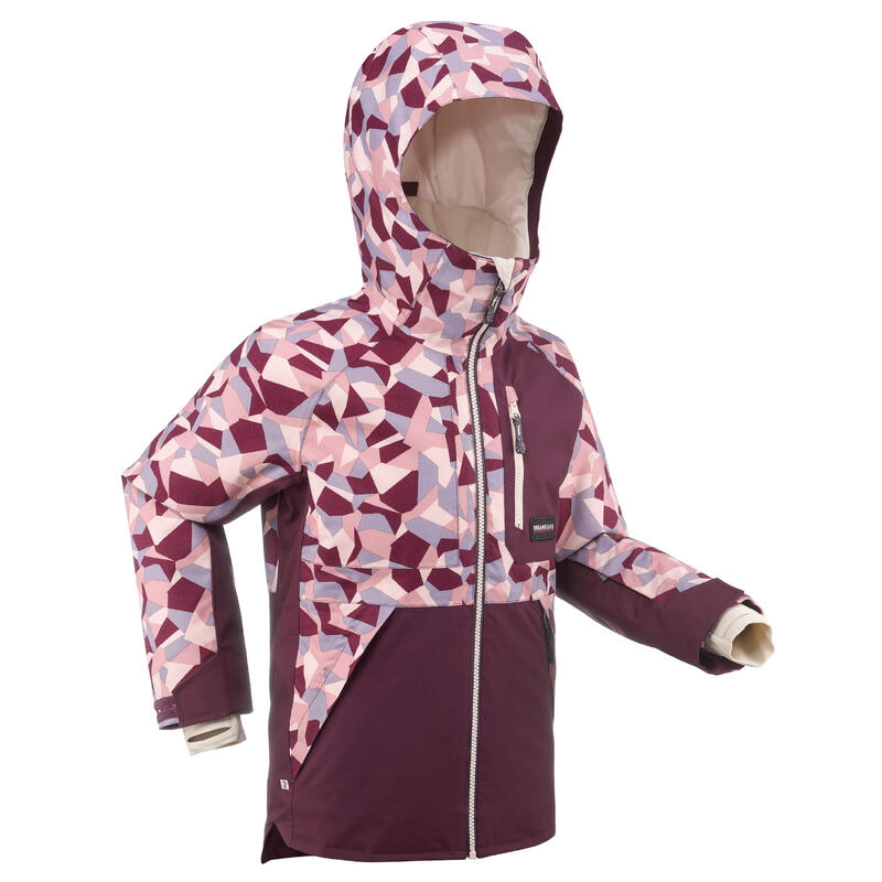 Snowboardjacke Kinder - SNB 500 Kid Grafik violett 