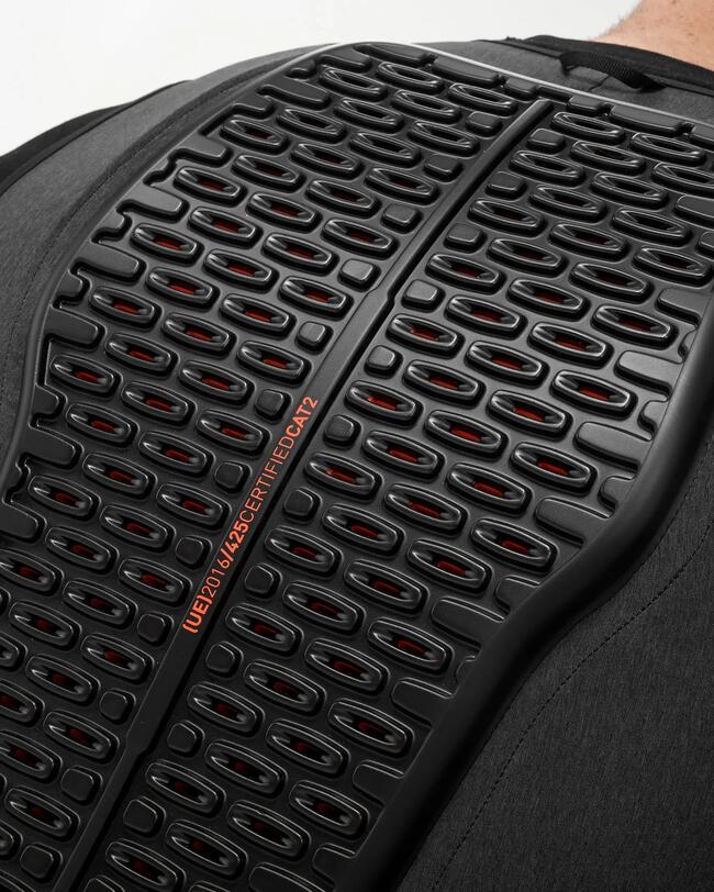 Rugbeschermer voor skiën en snowboarden | Backprotector heren | DBCK 500 grijs