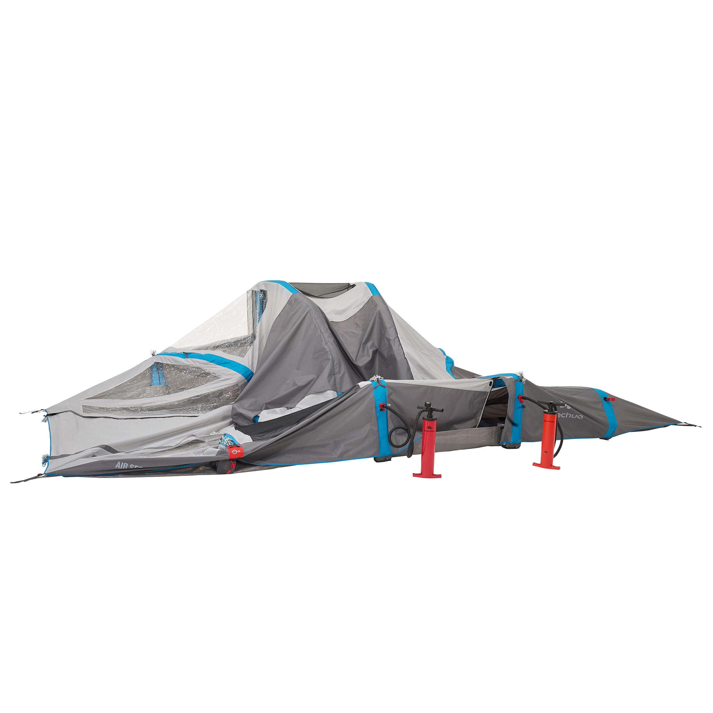 Air seconds family tent 6.3xl | 6 people grey 8/28