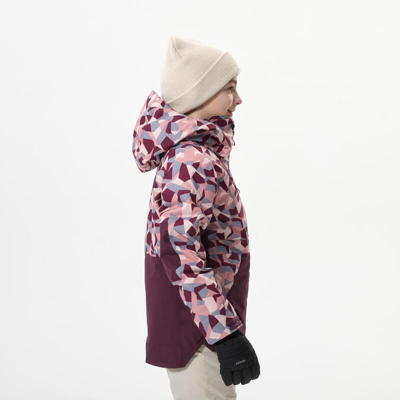 Veste de snowboard enfant - SNB 500 kid - graph violet