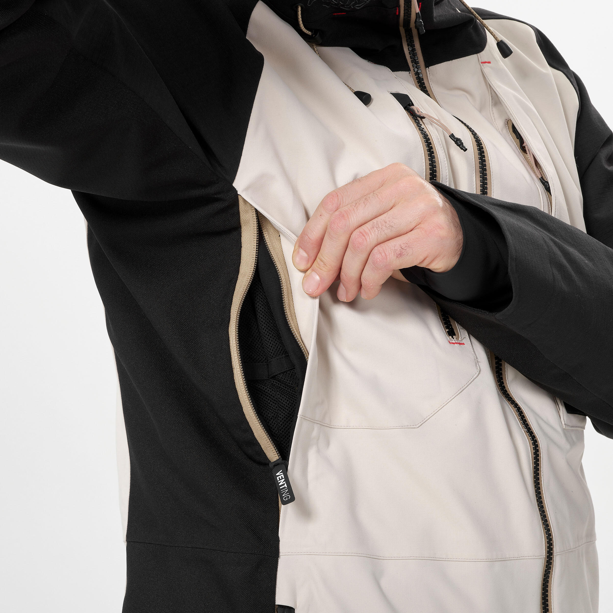 Men's Snowboard Jacket - 900 Beige - DREAMSCAPE