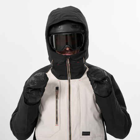 Men's Ultra Resistant Snowboard Jacket -  SNB 900 UP Beige