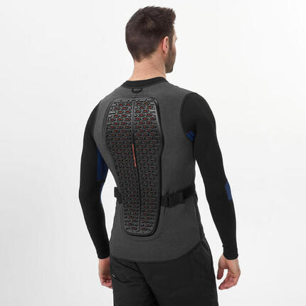 Gilet de protection dorsale VTT, ski et snowboard homme, DBCK 500 noir