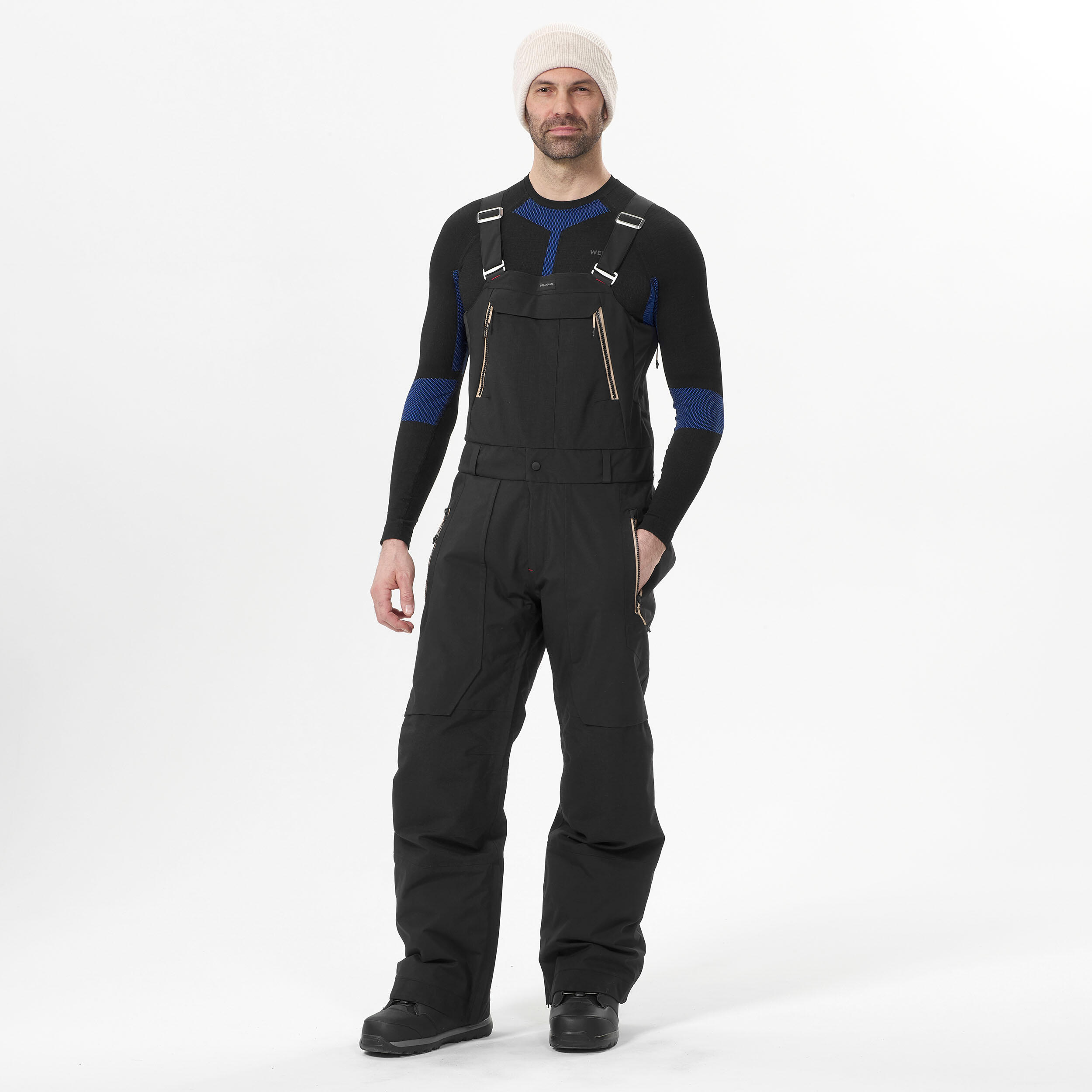 Peto snowboard hombre impermeable - SNB 900 UP Negro DREAMSCAPE | Decathlon