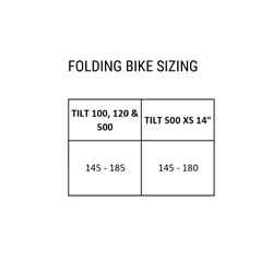 Tilt 100 20in Folding Bike - Black