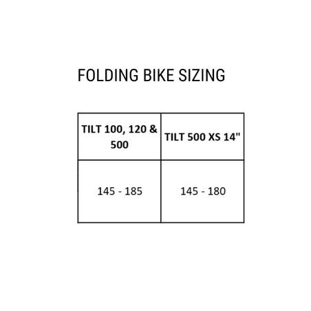 Tilt 100 20in Folding Bike - Black