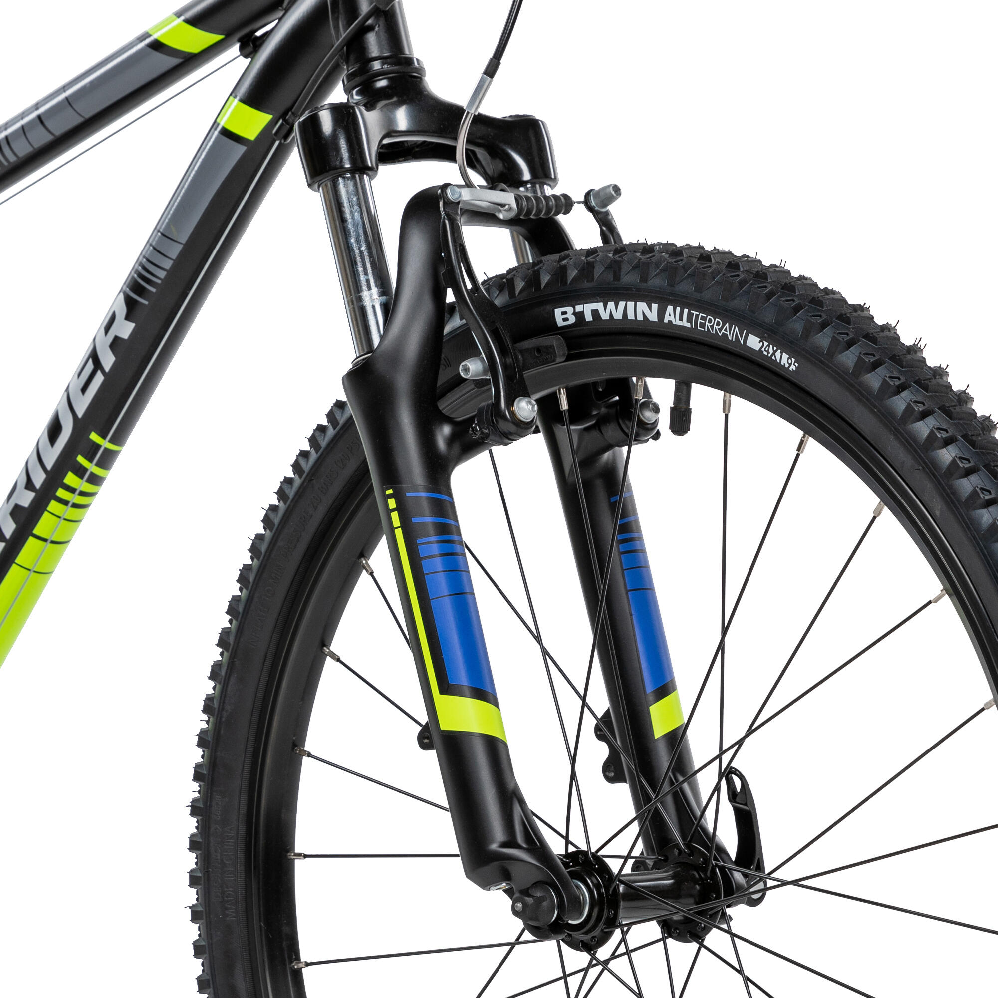 Rockrider ST 500 Kids' 24-Inch Mountain Bike 9-12 Years - Black