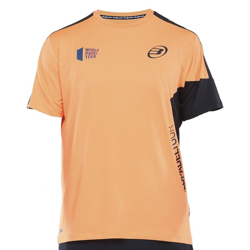 T-shirt de padel manches courtes respirant col rond-Viani orange