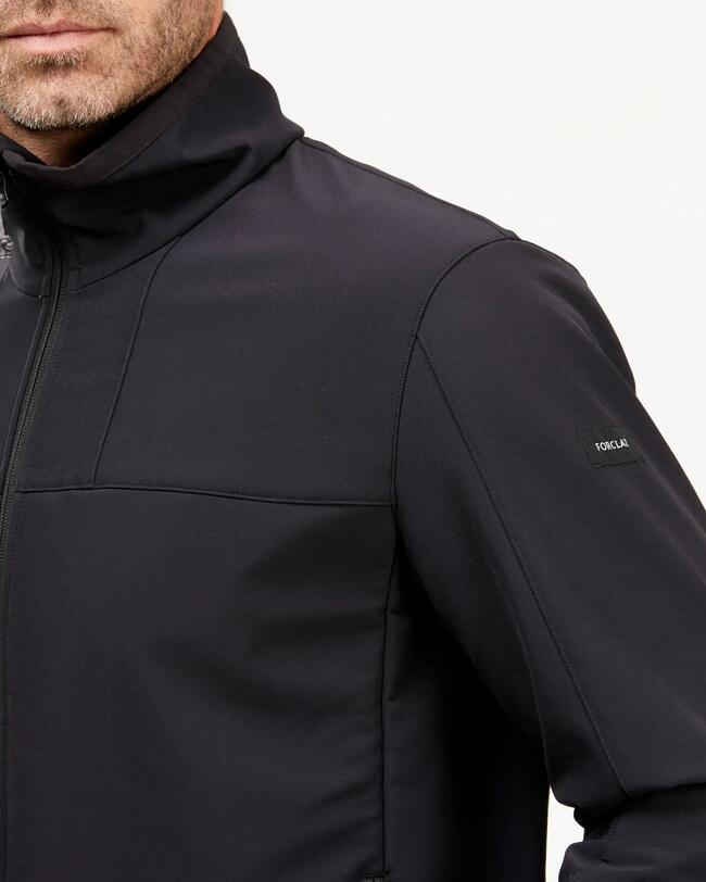 Veste chaude coupe-vent Softshell homme MT100 noire