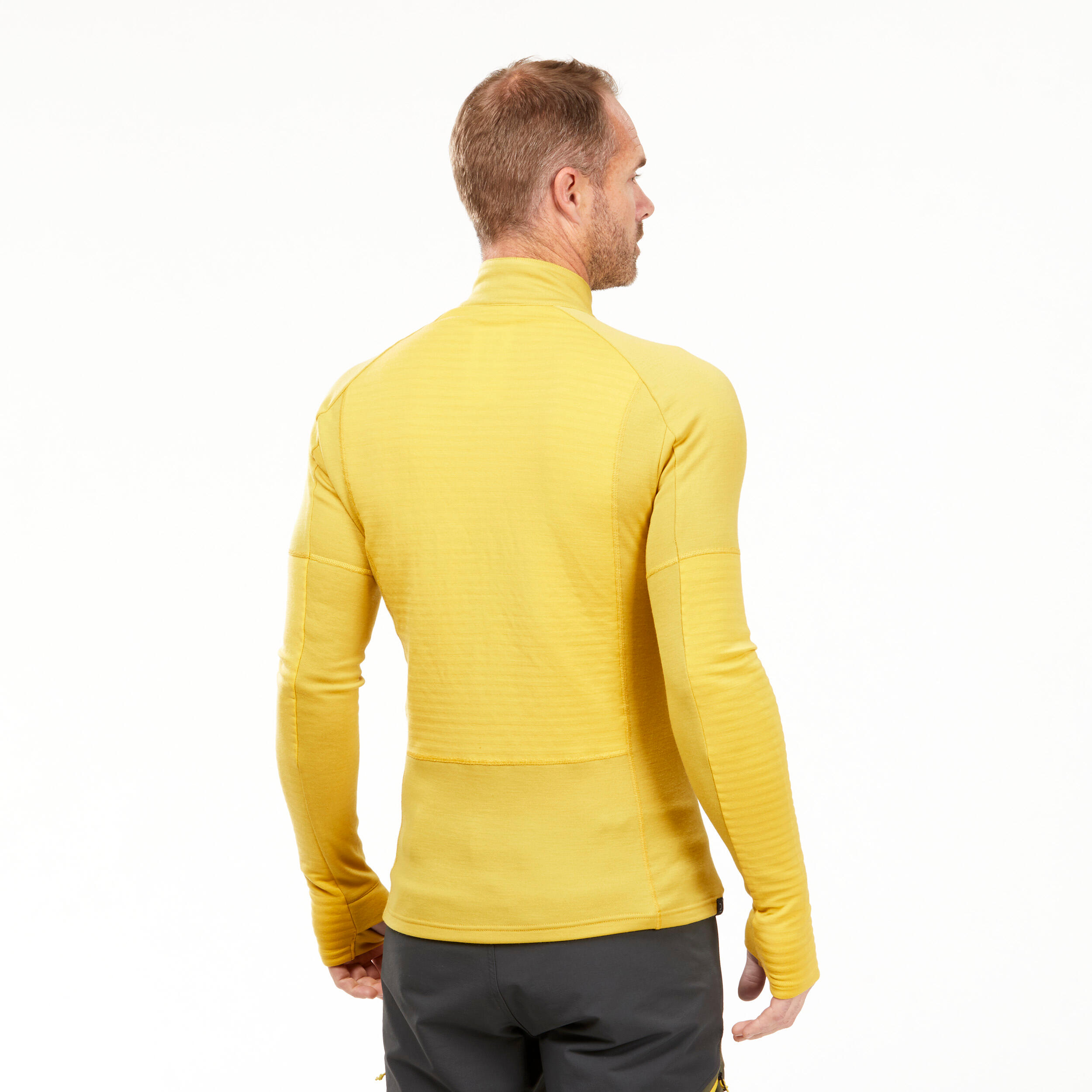 Men's Merino Wool Long-Sleeved Trekking T-Shirt - MT900 5/10