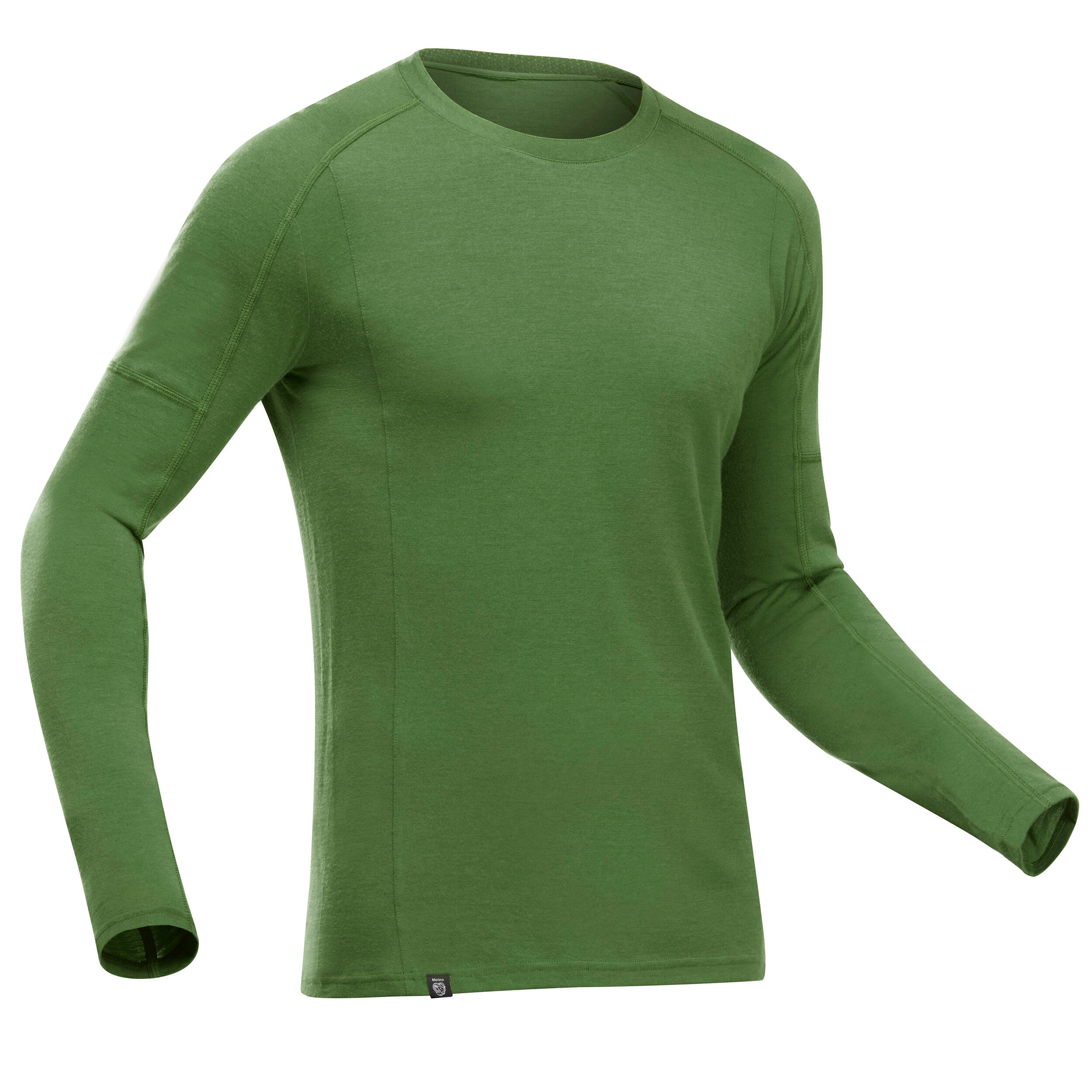 Bluză din Lână Merinos Trekking MT500 Verde Bărbați decathlon.ro  Articole lana merinos
