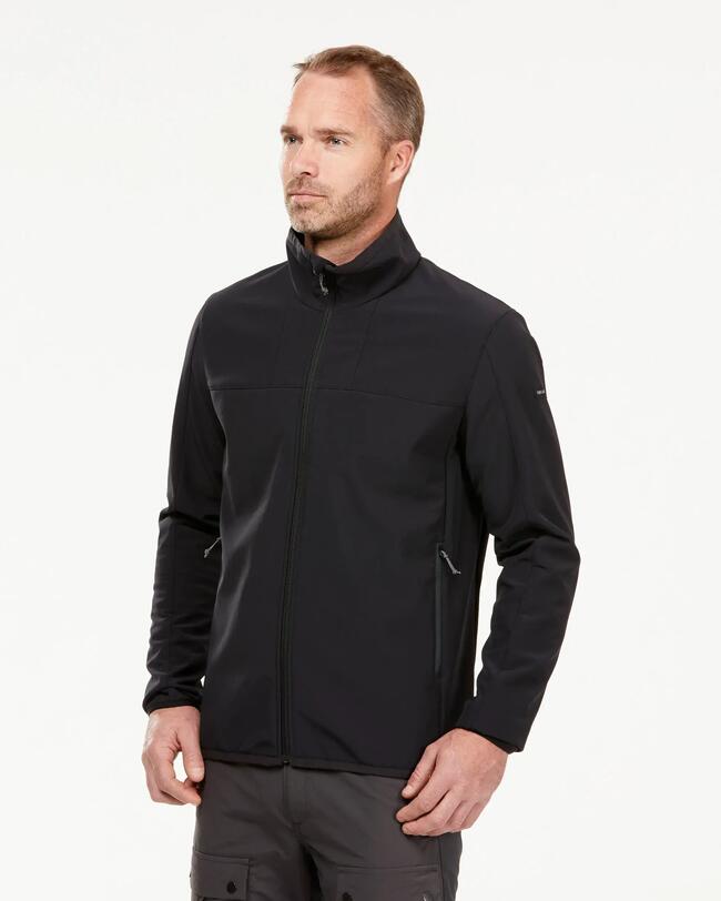 Veste chaude coupe-vent Softshell homme MT100 noire