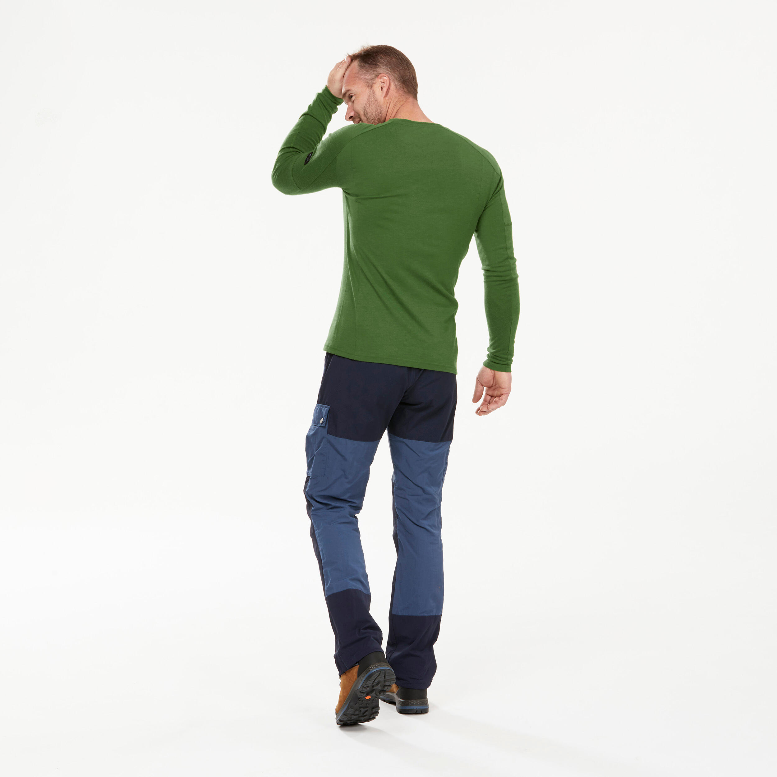 Men's Long-sleeve T-shirt Merino Wool  MT500 4/5