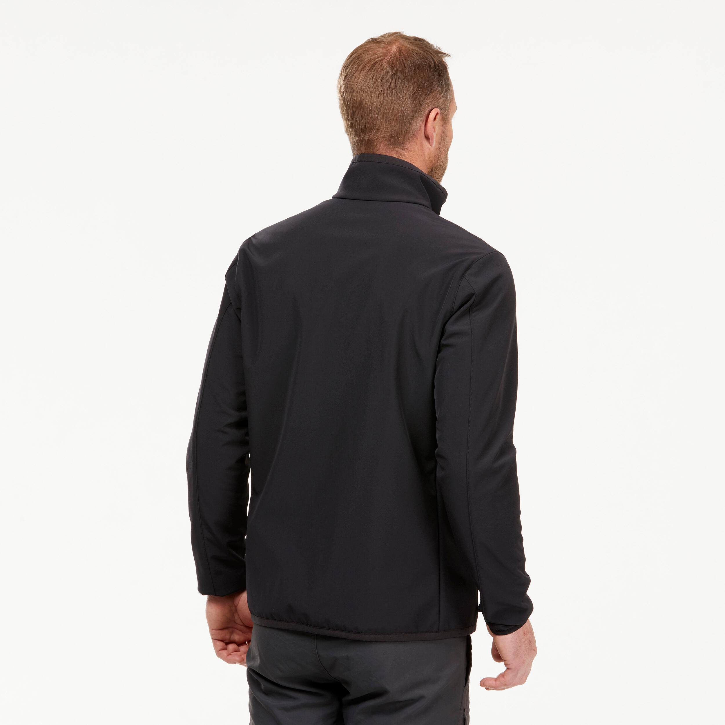 Softshell de montaña y trekking Hombre Forclaz MT100 negro 2/6