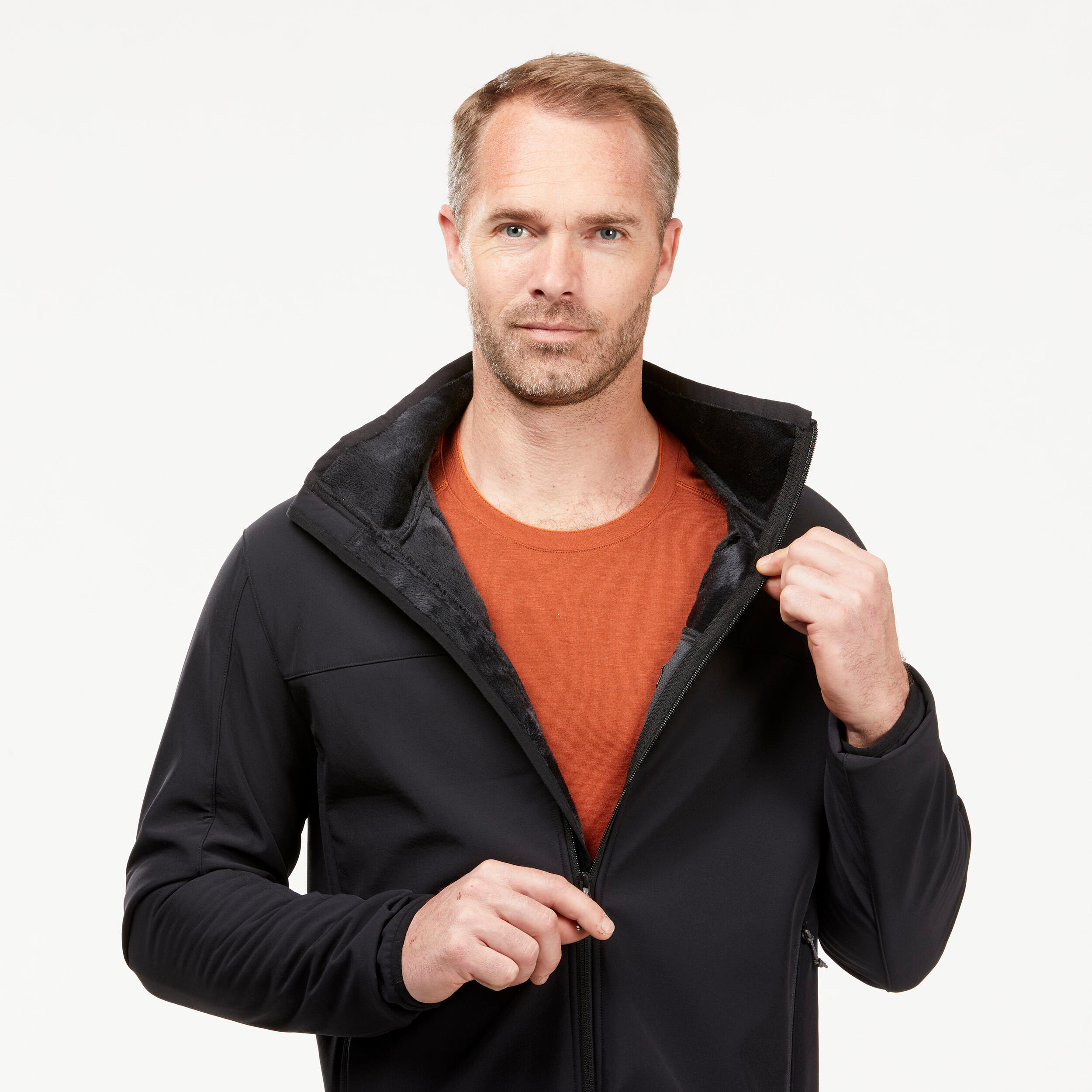 Windbreaker jacket -  softshell - warm  - MT100 WINDWARM - men's 5/10