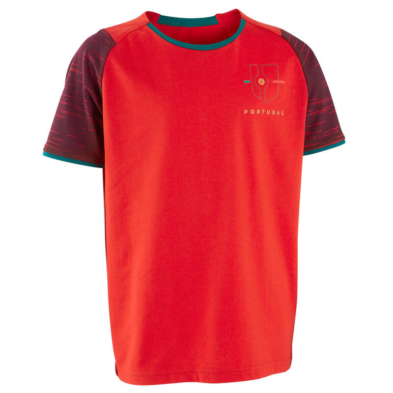 FF100 Kids' Football T-Shirt KIPSTA - Decathlon
