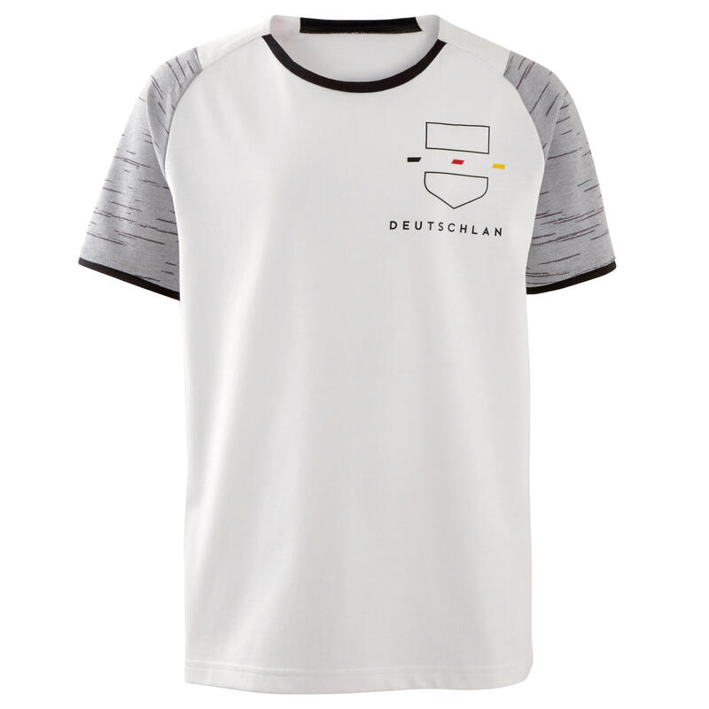 Camiseta Alemania Kipsta Niños FF100  2022 blanco