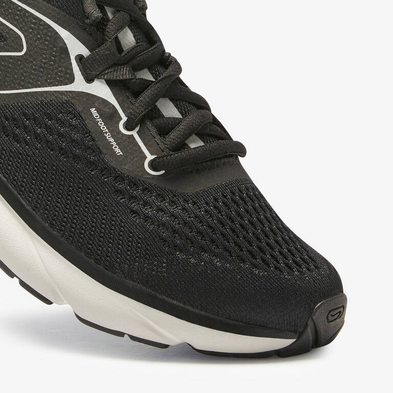 RUN SUPPORT MEN'S RUNNING SHOES - BLACK - Decathlon