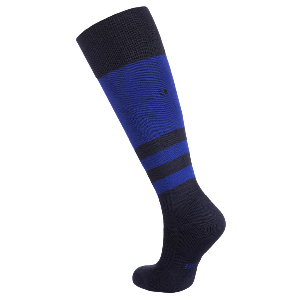 Kids' Knee-Length Rugby Socks R500 - Indigo