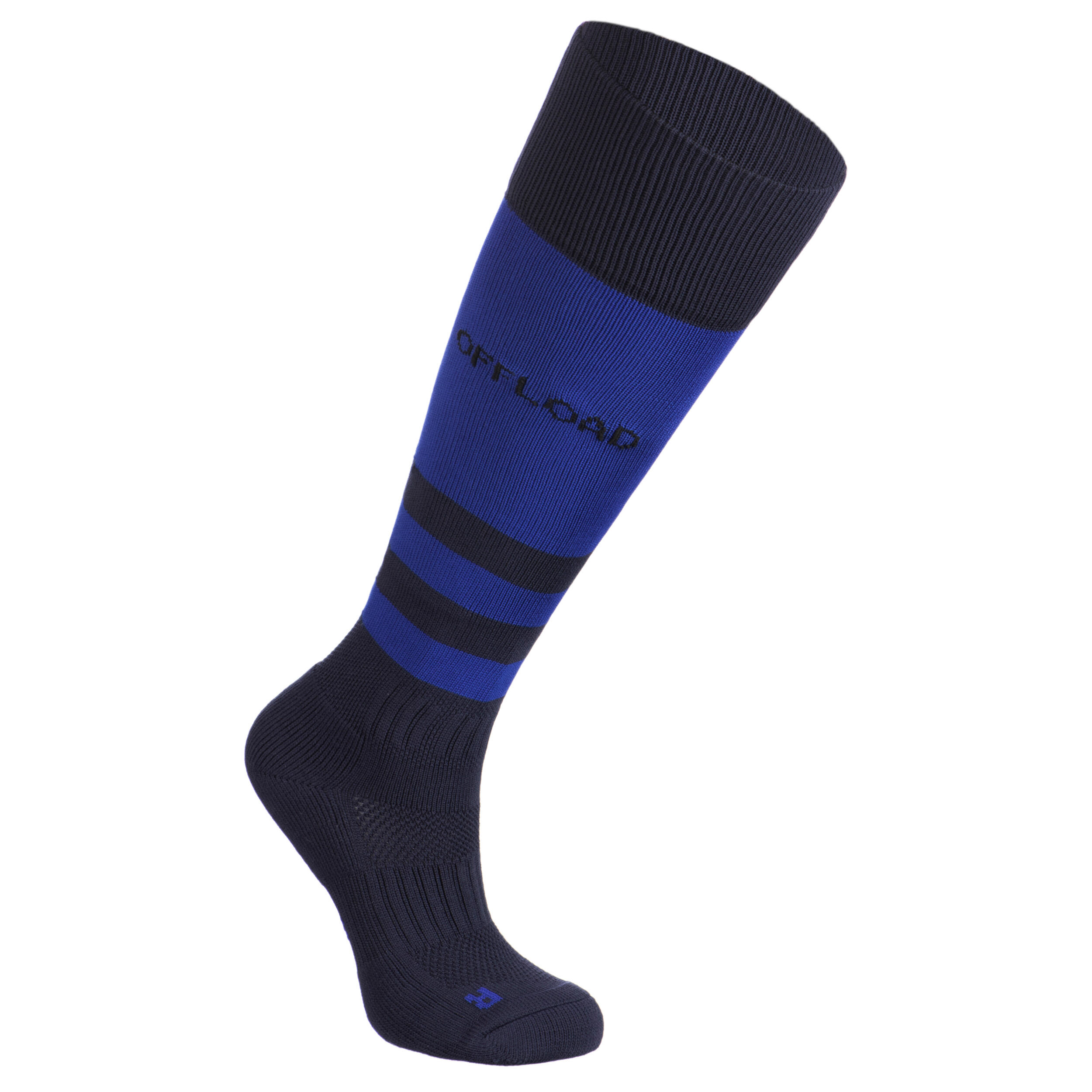 Children's high rugby socks - R500 indigo blue