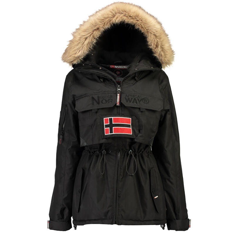 Chaqueta de senderismo y trekking para nieve Norway Bellaciao mujer negra