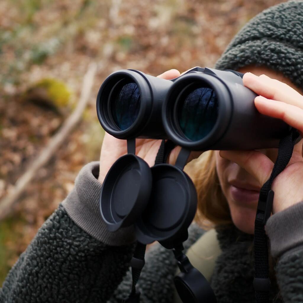 Jumelles chasse noires étanches 100 10x42