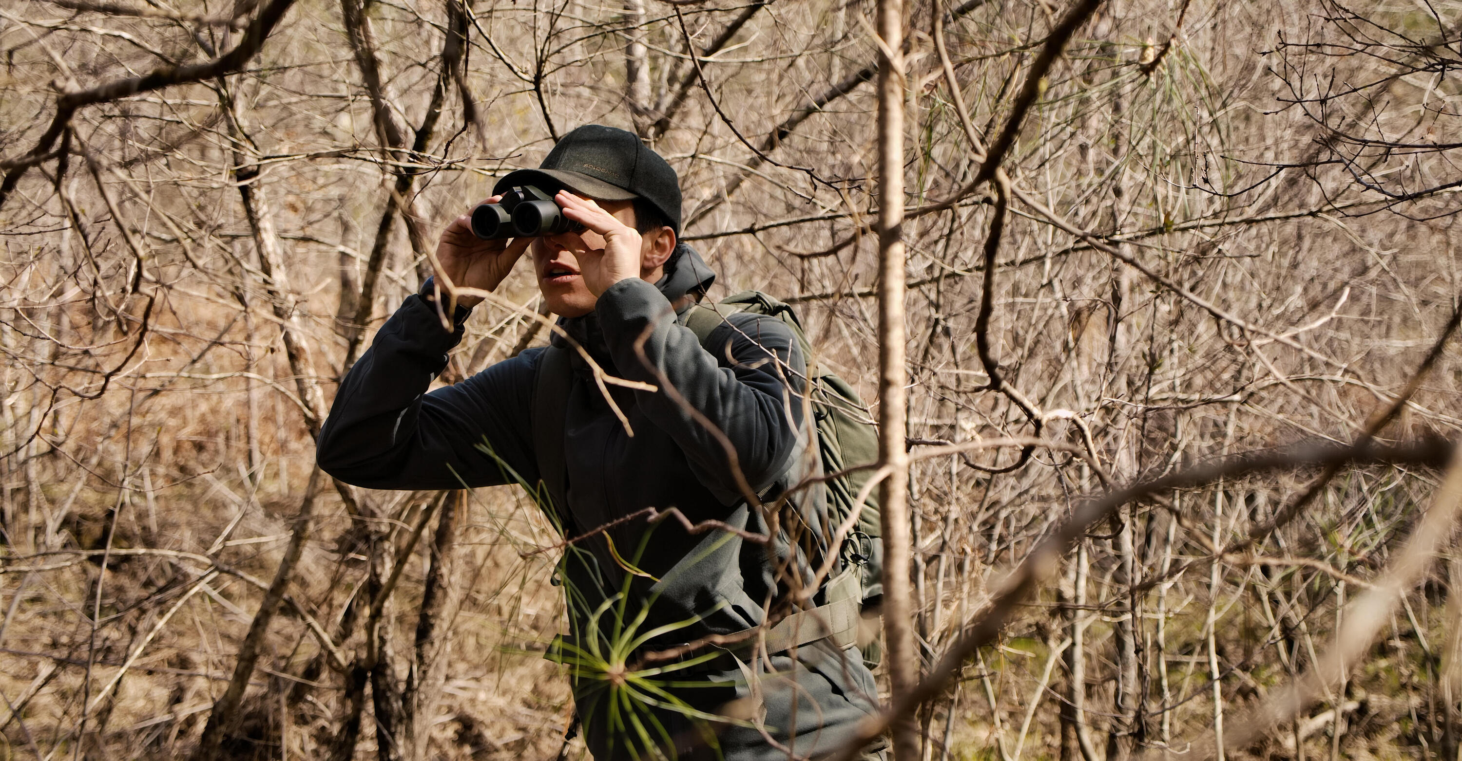 Waterproof hunting binoculars 500 10x32 - khaki 2/13