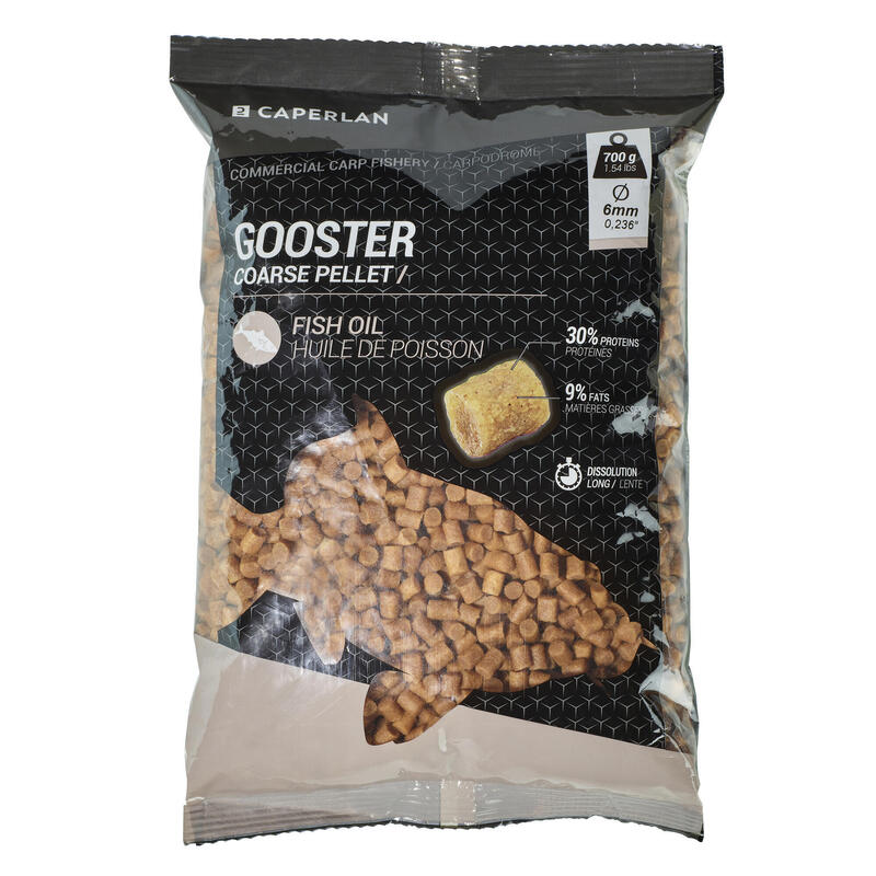 GOOSTER PELLET COARSE 6MM 0,7kg POUR LA PECHE DE LA CARPE