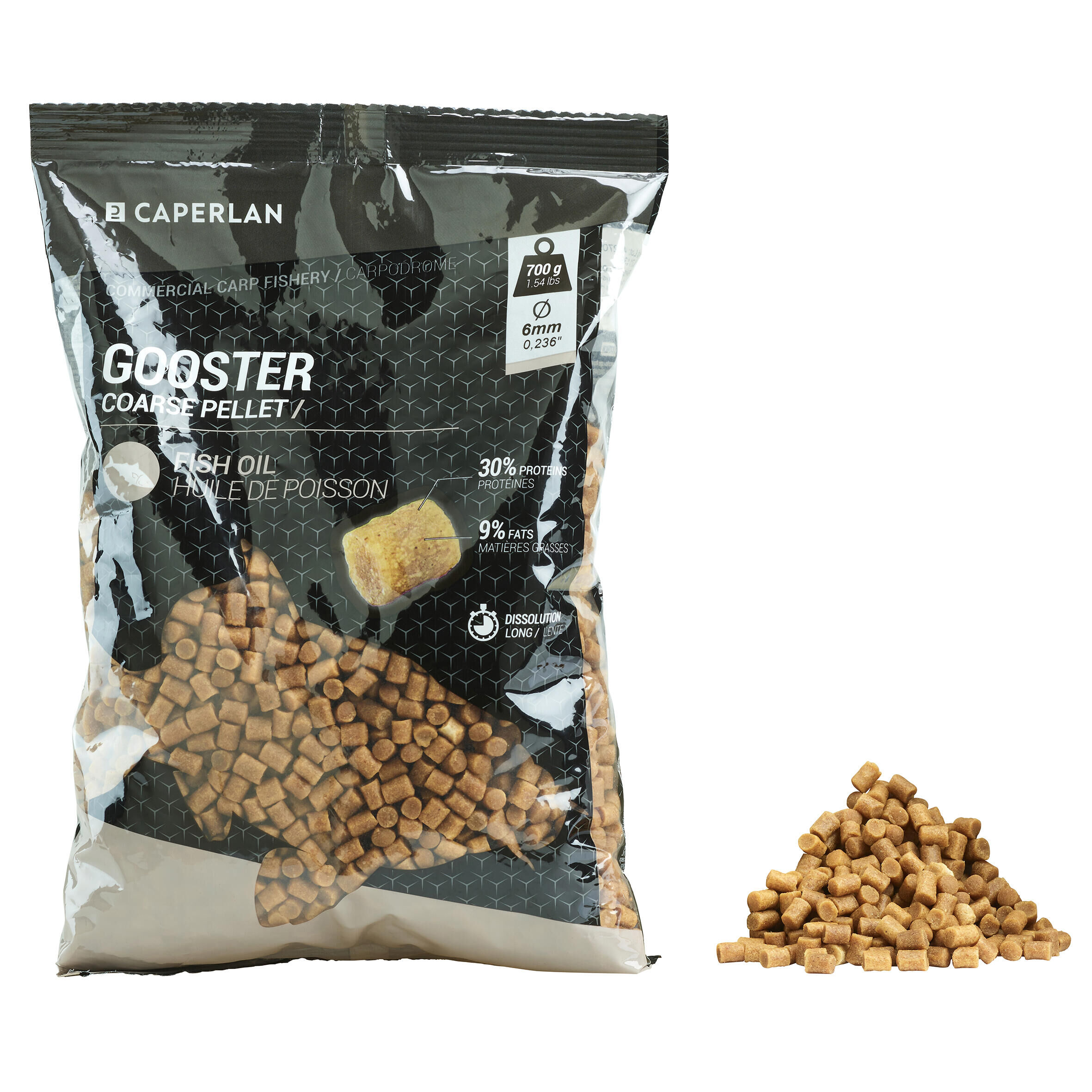 CAPERLAN COARSE GOOSTER 6MM PELLET 0.7 kg FOR CARP FISHING