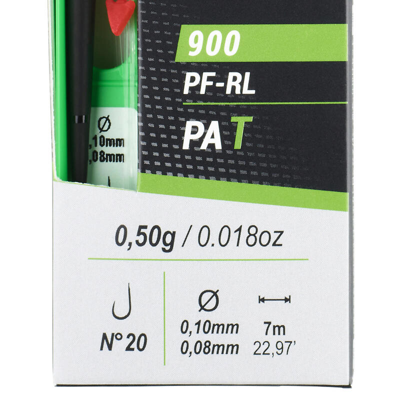 LINHA MONTADA PESCA DE PEIXES BRANCOS À SUPERFÍCIE PF-RL900 T 0,5g