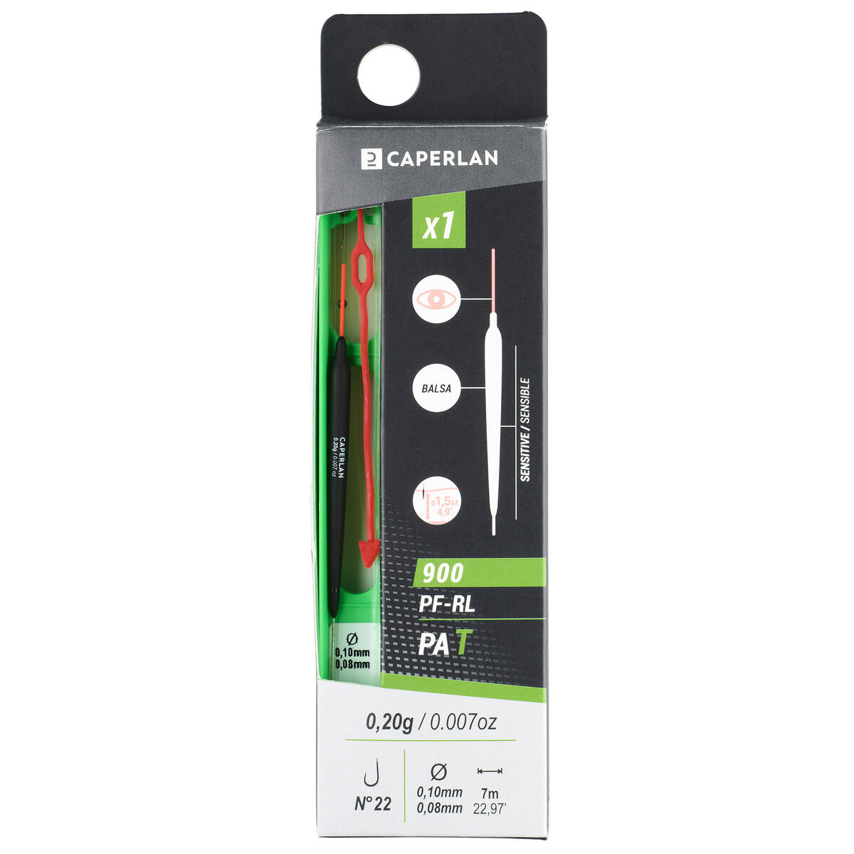 LIGNE MONTEE PF-RL900 T 0,2g POUR LA PECHE DU POISSON BLANC EN SURFACE