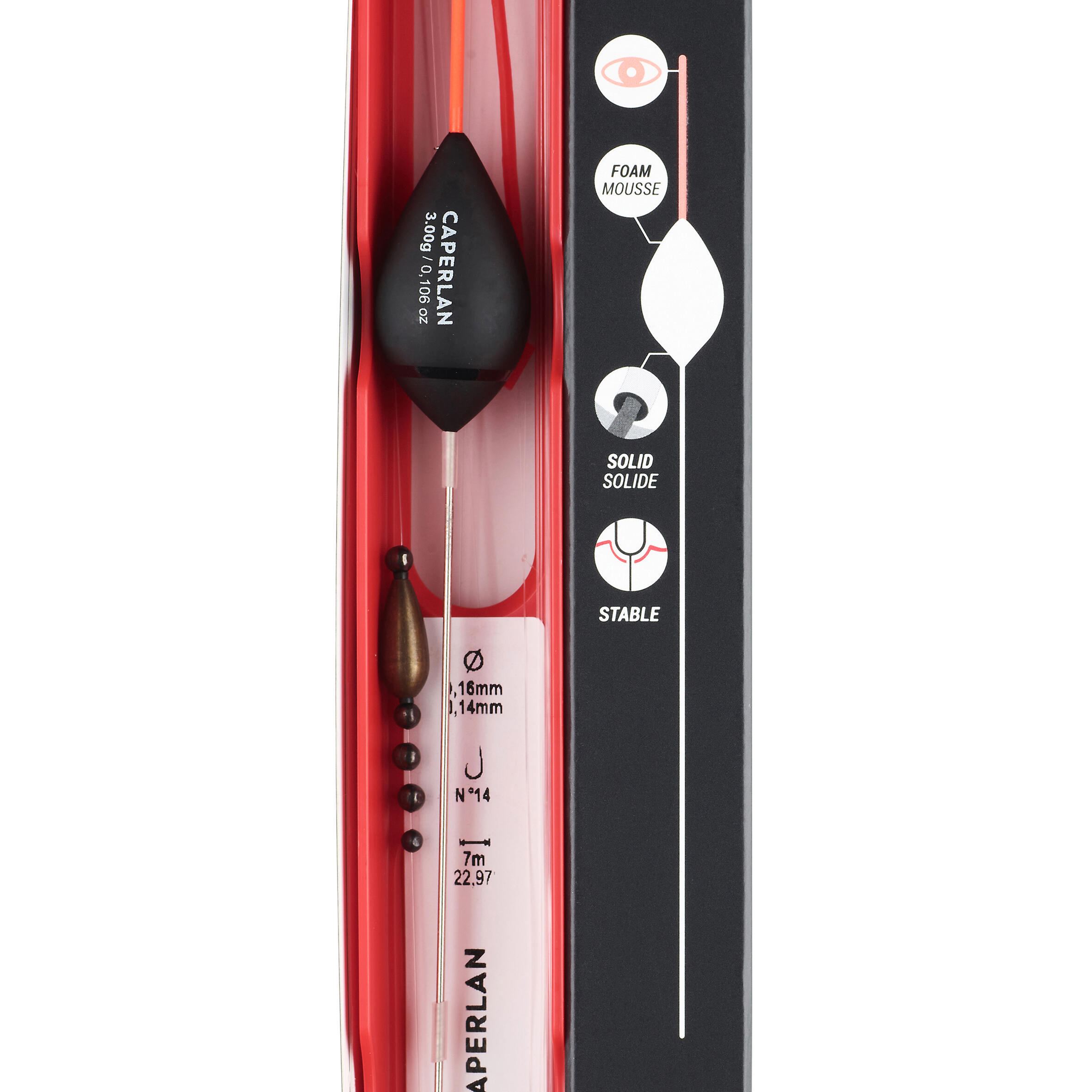 Lenza montata pesca al colpo fiume PF-RL900 R 3 g  2/6
