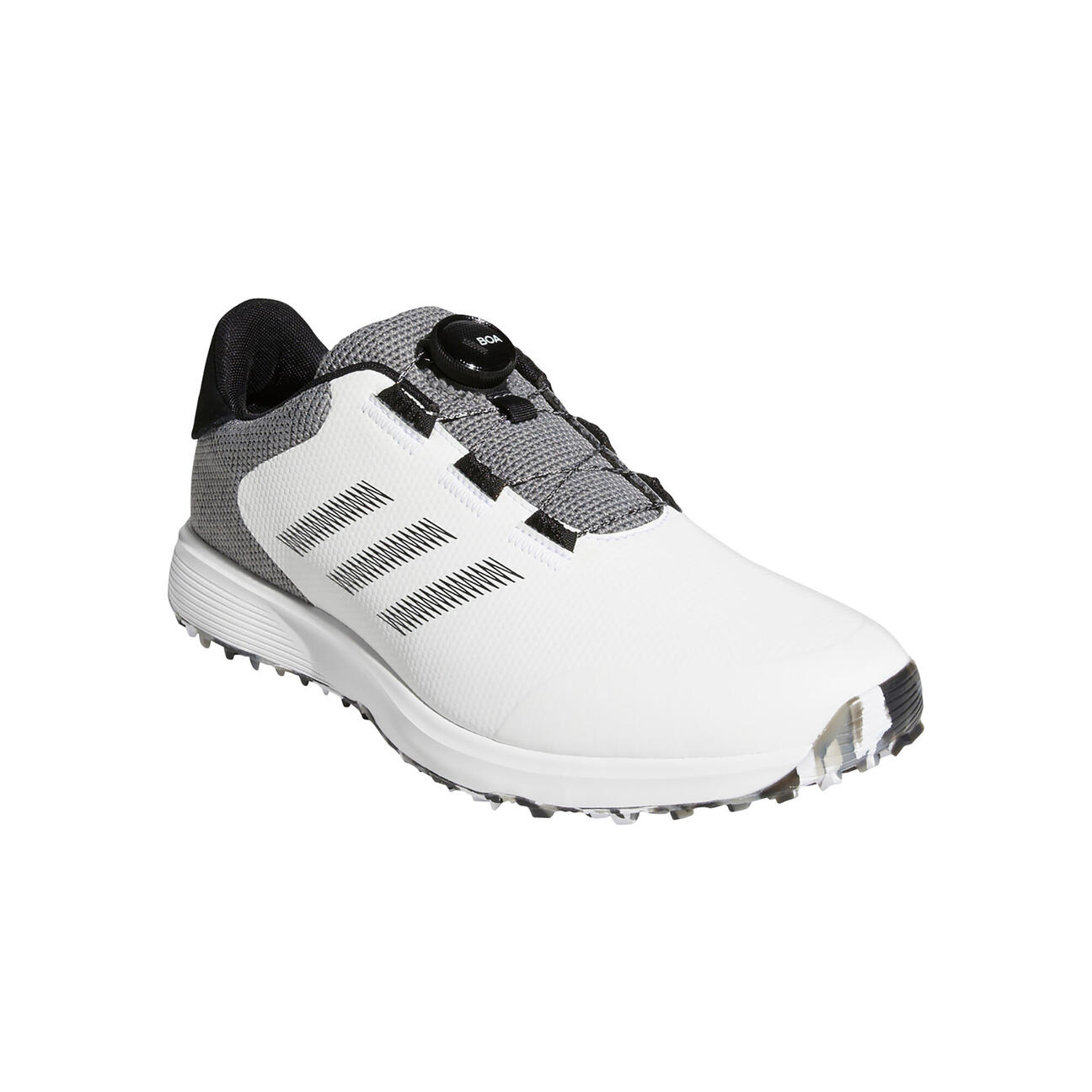 Men’s waterproof golf shoes Adicross Boa - white and grey Adidas ...