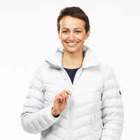 Women's down jacket - MT500 - Light Grey