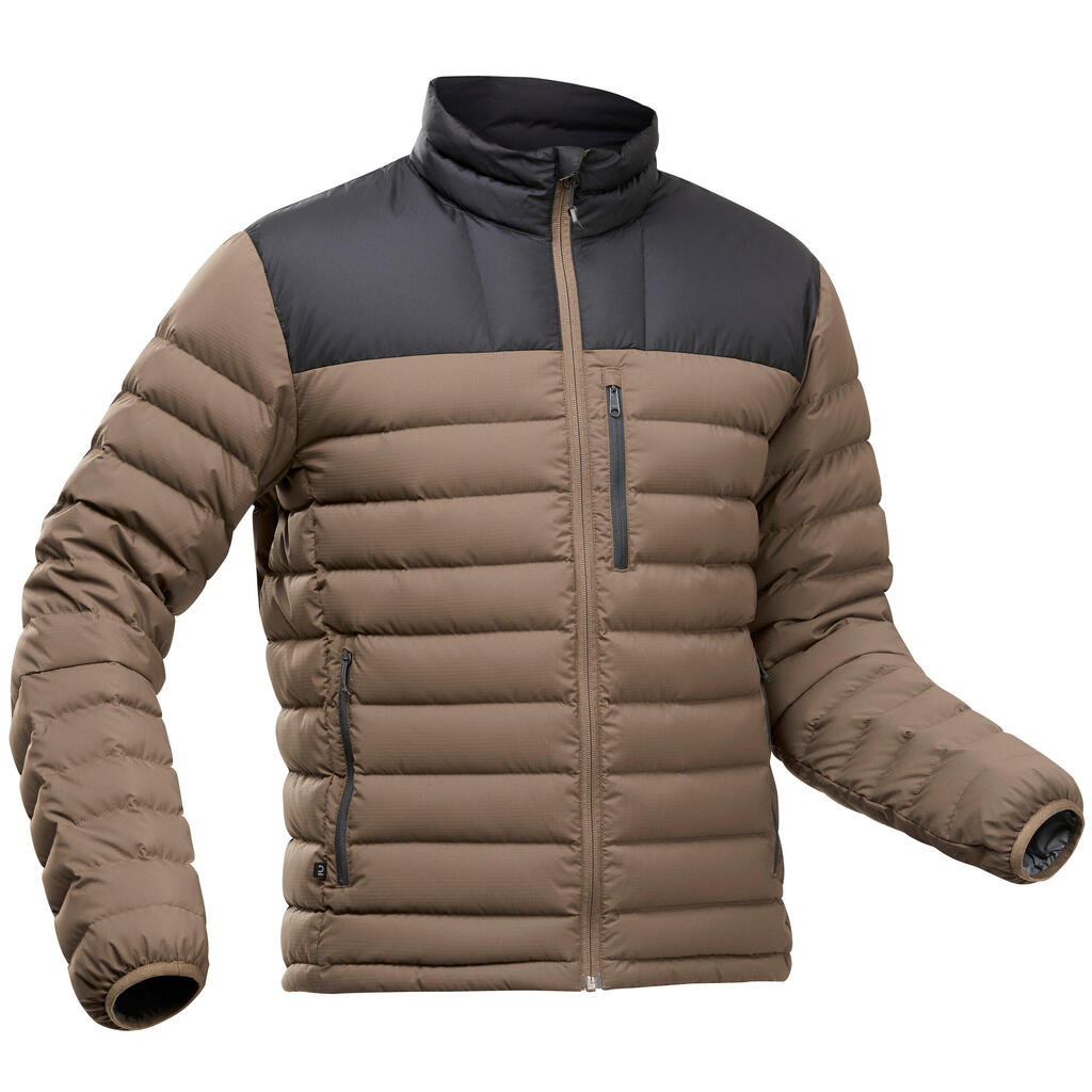 Daunenjacke Herren bis -10 °C Trekking - MT500 braun