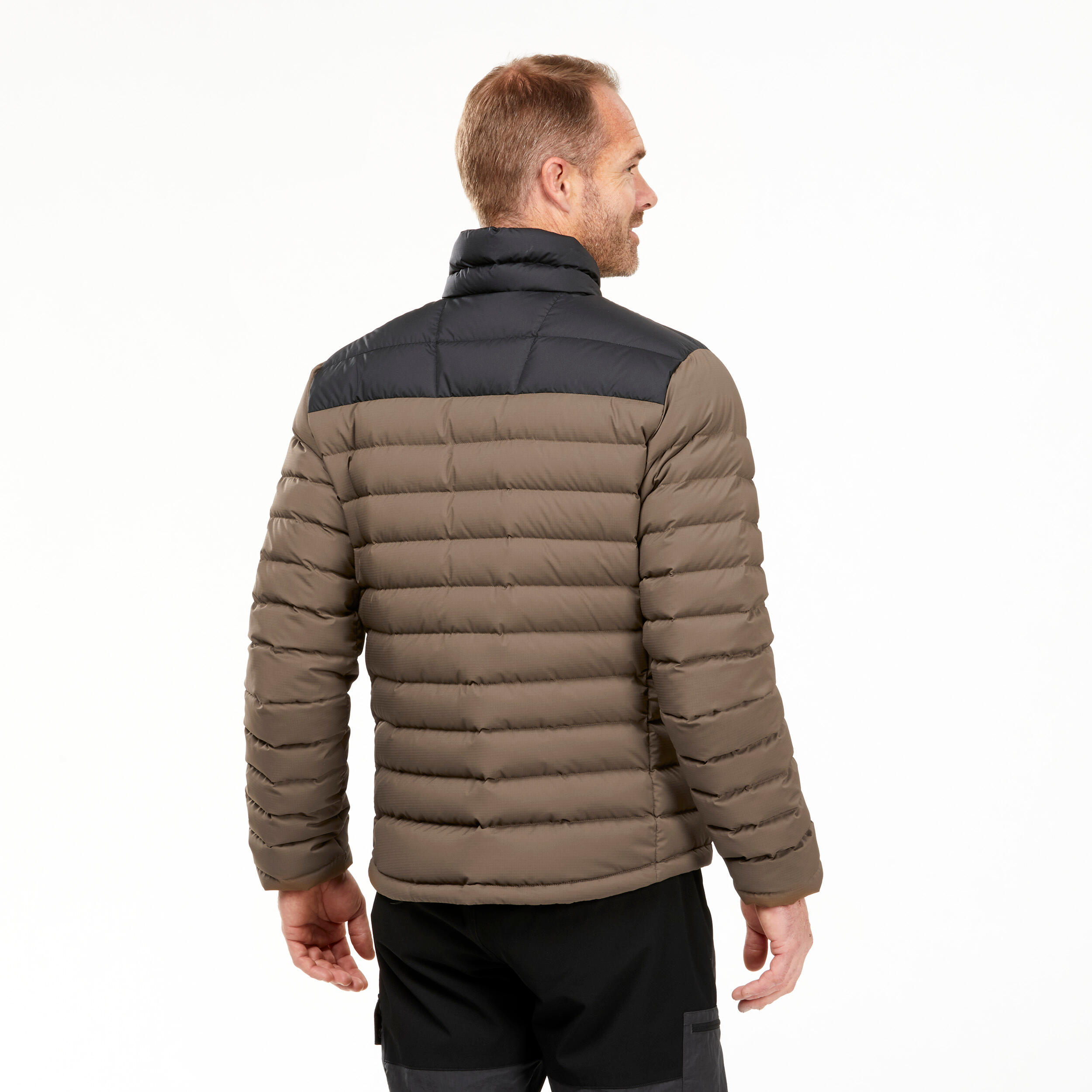 Manteau d'hiver en duvet homme – MT 500 brun - FORCLAZ