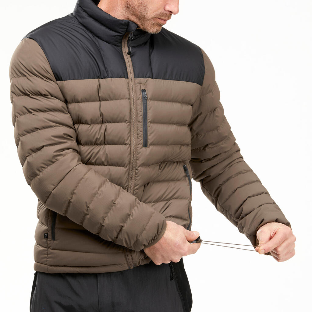 Pernata jakna za trekking MT500 muška smeđa za temperature do -10 °C