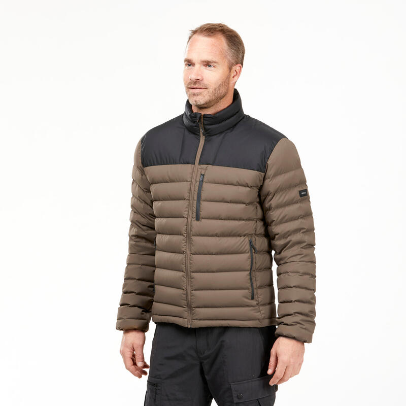 Daunenjacke Herren bis -10 °C Trekking - MT500 braun