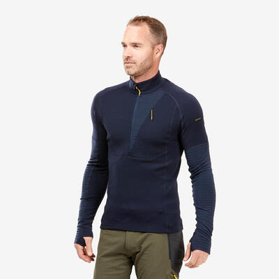 Camiseta de montaña y trekking lana merina Hombre Forclaz MT900