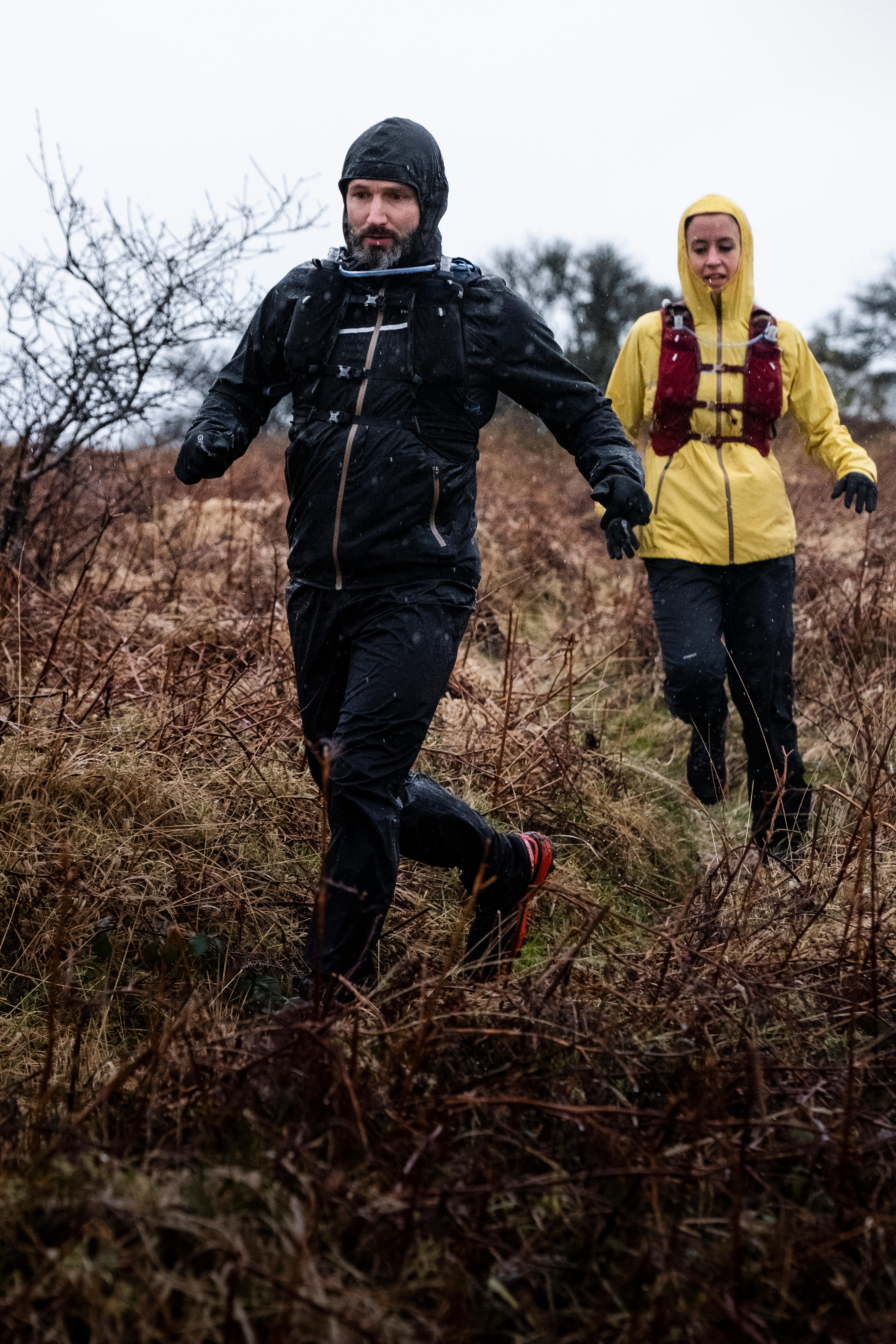 Men's Running Rain Jacket - Run Rain Black