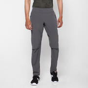 Ultra light Polyester Slim-Fit Men's Gym Trousers - Light Grey