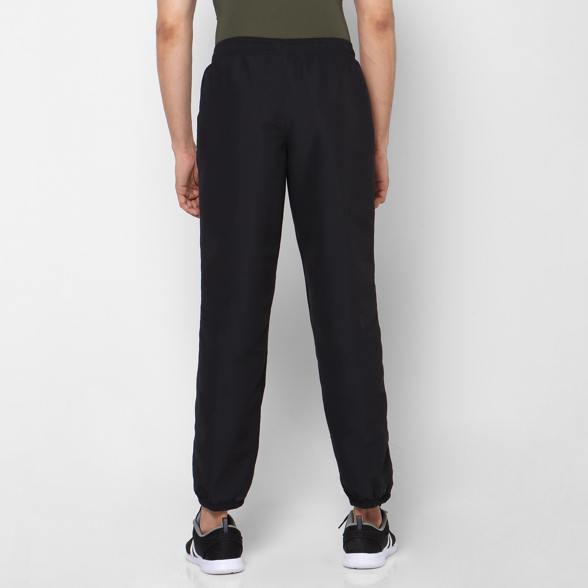 Nike Running Dri Fit Black Polyester Track Pants Men Sz Lg 4 Zip Ankle  Inseam 29 | eBay