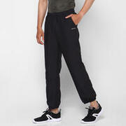 Men Polyester Non-Stretchable Gym Track Pants - Black