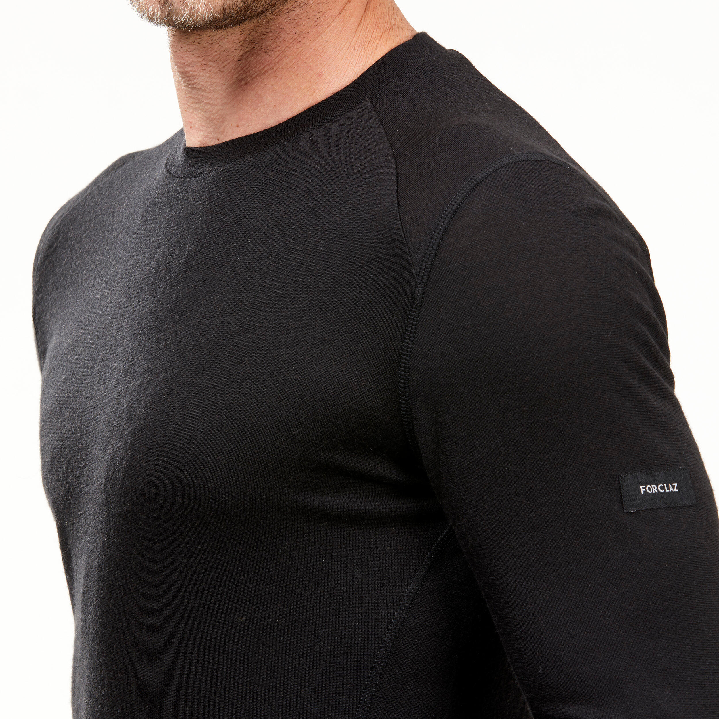Men's Long-sleeve 100% Merino Wool T-shirt - MT500 3/7